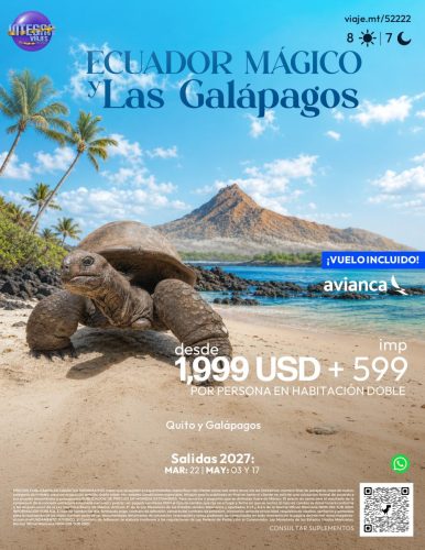 ECUADOR MÁGICO Y LAS GALÁPAGOS