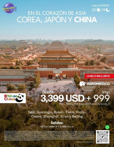 EN EL CORAZÓN DE ASIA: COREA, JAPÓN Y CHINA