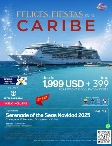 FELICES FIESTAS EN EL CARIBE EN CRUCERO