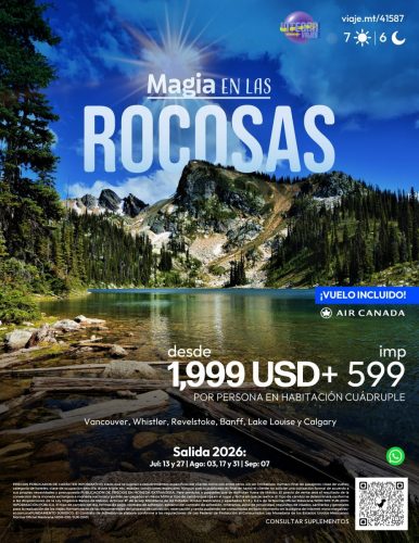 MAGIA EN LAS ROCOSAS CANADÁ 2026