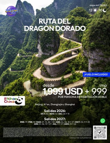 CHINA: RUTA DEL DRAGÓN DORADO