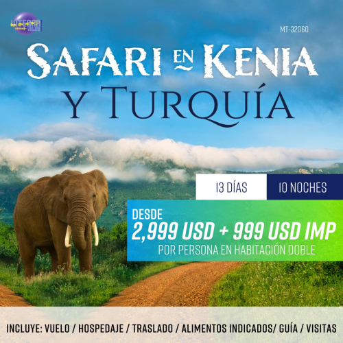 SAFARI EN KENIA Y TURQUÍA 2024