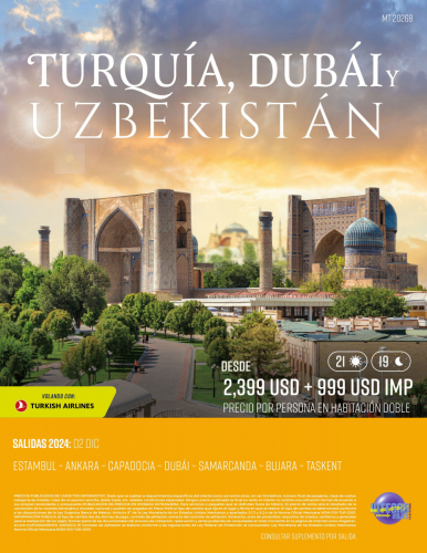 TURQUÍA DUBÁI Y UZBEKISTÁN